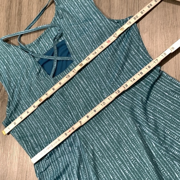 Title Nine Steadfast Dress/Romper in AjRak Stripe      size L - Picture 11 of 11